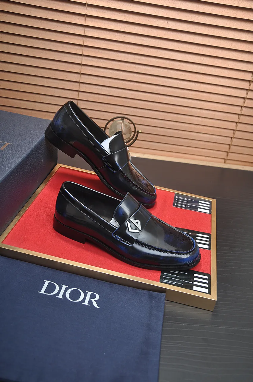 Men's shoes 💰580💶[Dior] (water-dyed cowhide lining) Dior original 1:1 high-quality factory, imported original materials, imported raw cowhide, water-dyed cowhide lining, original TPU outsole, code number: 39-44 (45 customized)